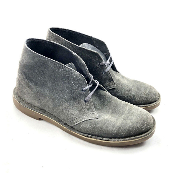 clarks bushacre 2 grey suede